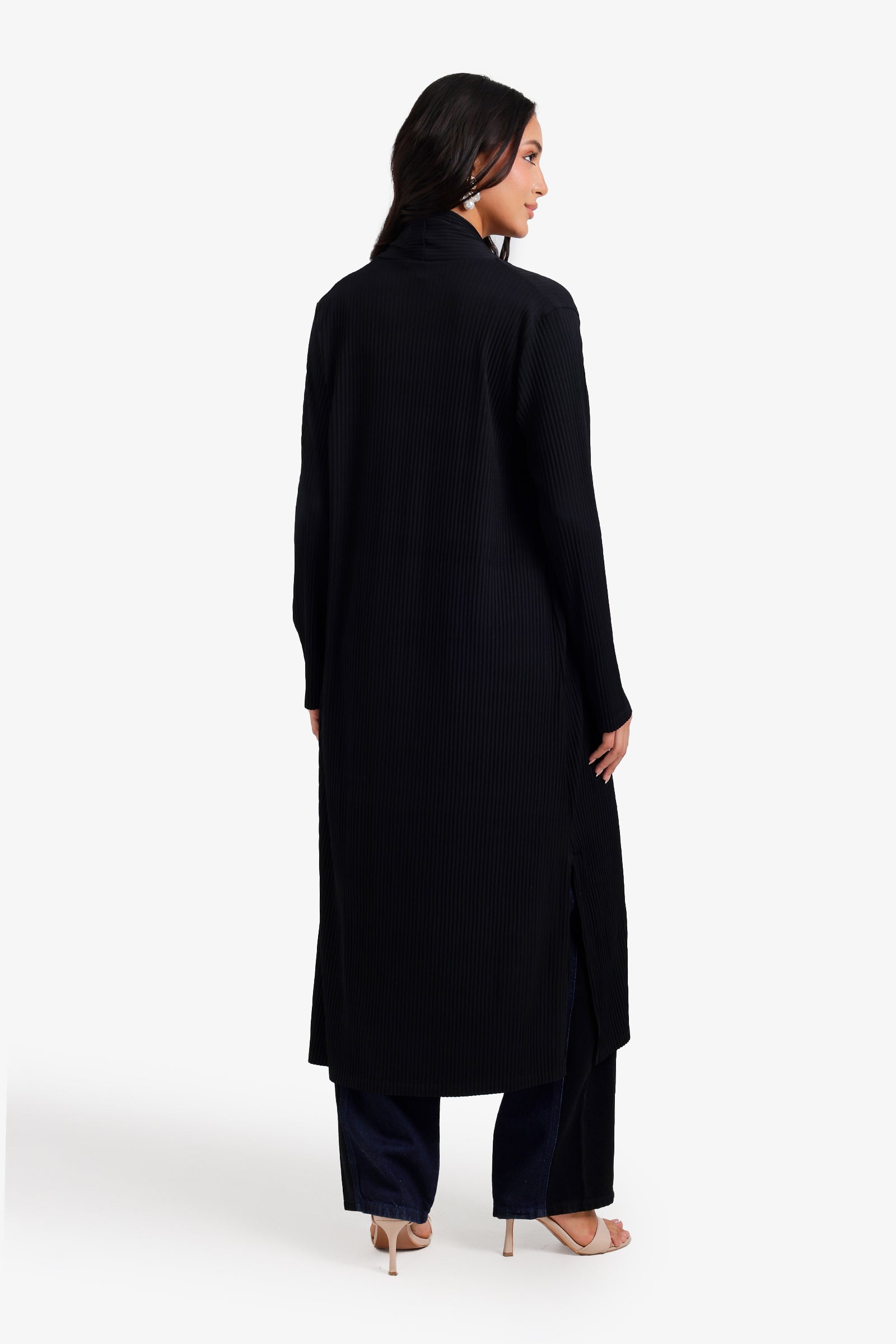 Ribbed Midi Cardigan