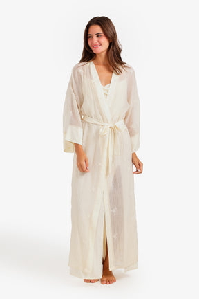 Embroidered Nightgown Set