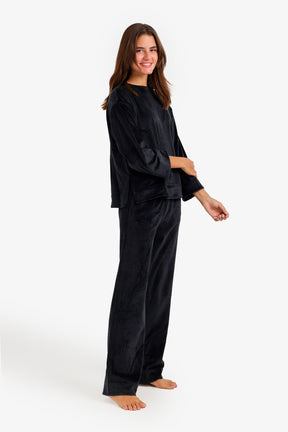 Velvet Relaxed Fit Pyjama Set