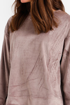 Velvet Relaxed Fit Pyjama Set