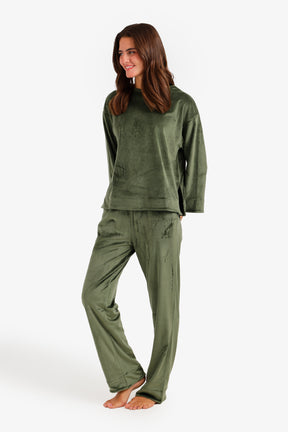 Velvet Relaxed Fit Pyjama Set