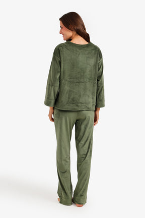 Velvet Relaxed Fit Pyjama Set