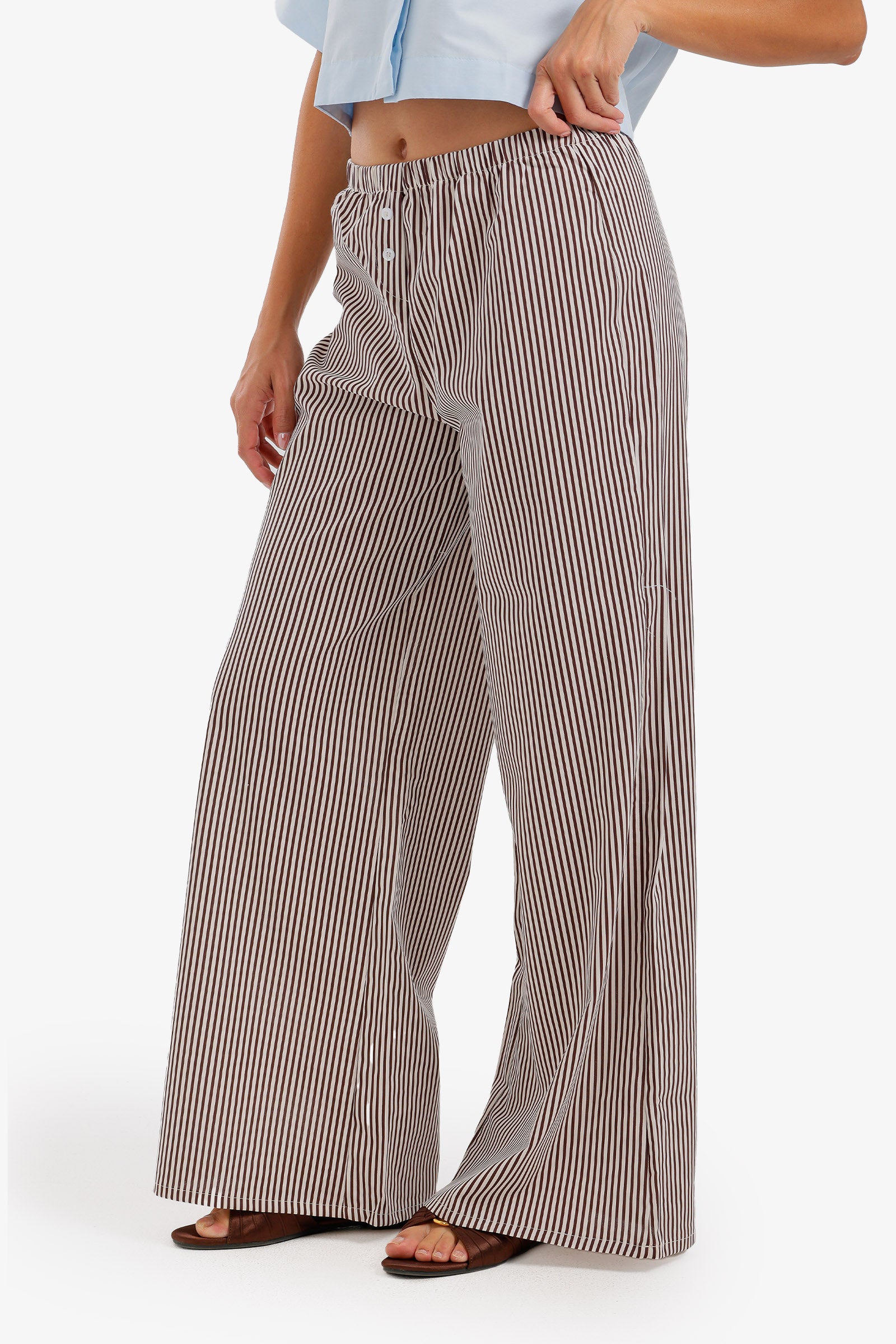 Striped Elasticated Pants
