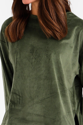 Velvet Relaxed Fit Pyjama Set