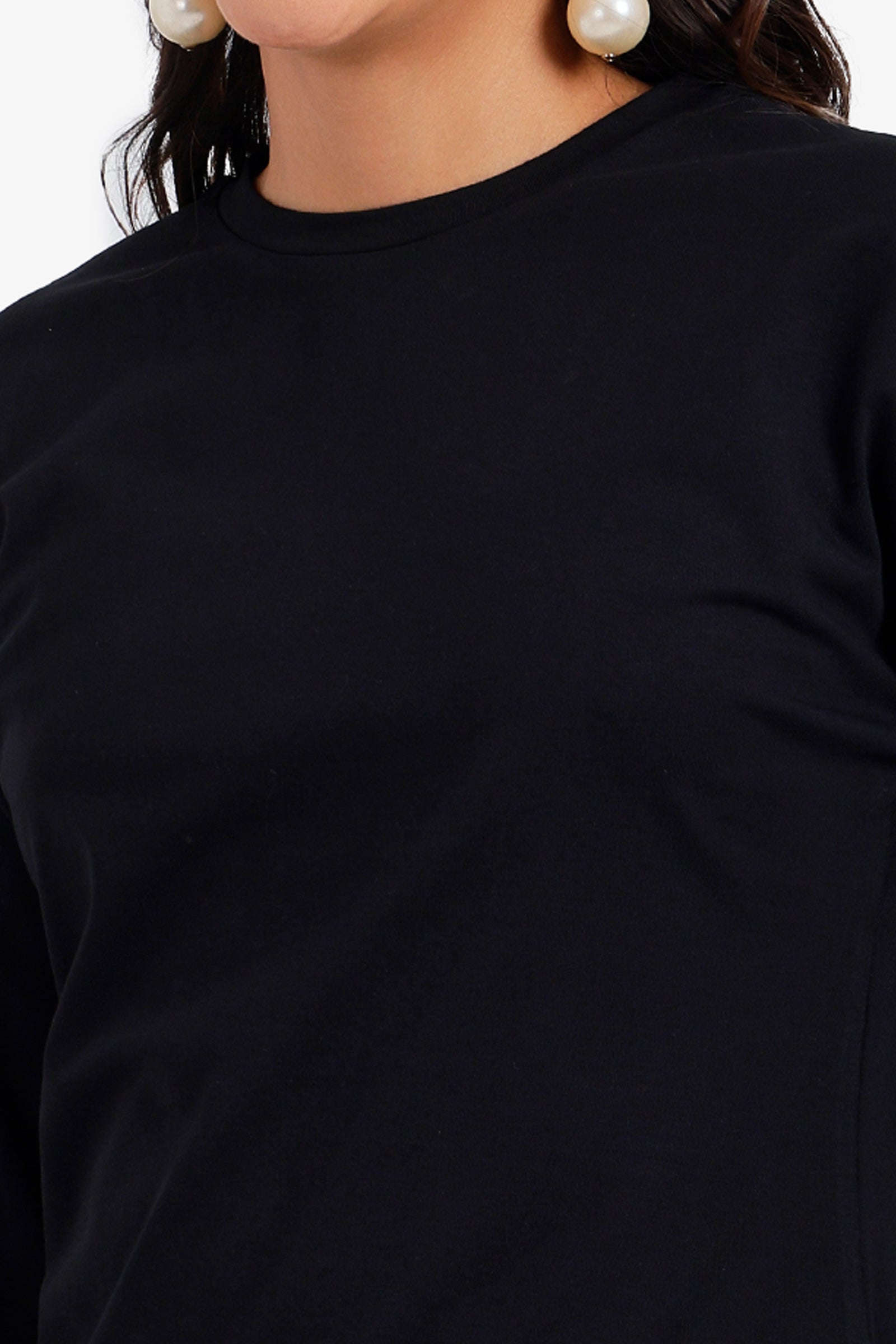 Lace Trim Asymmetric Top