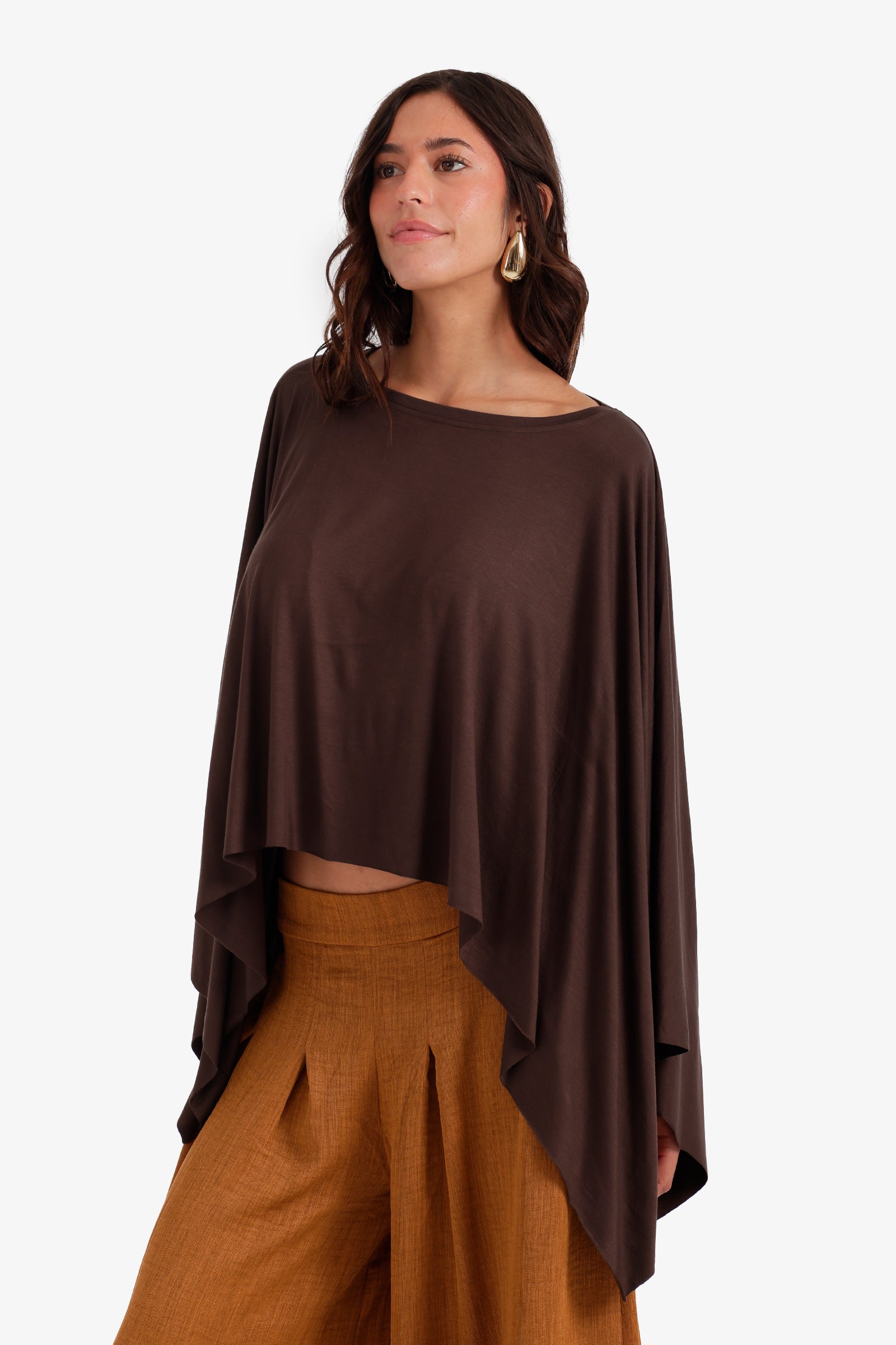 Flowy Asymmetrical Poncho