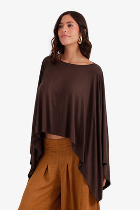 Flowy Asymmetrical Poncho