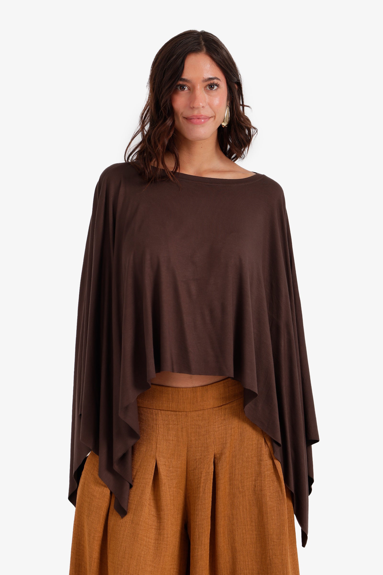 Flowy Asymmetrical Poncho