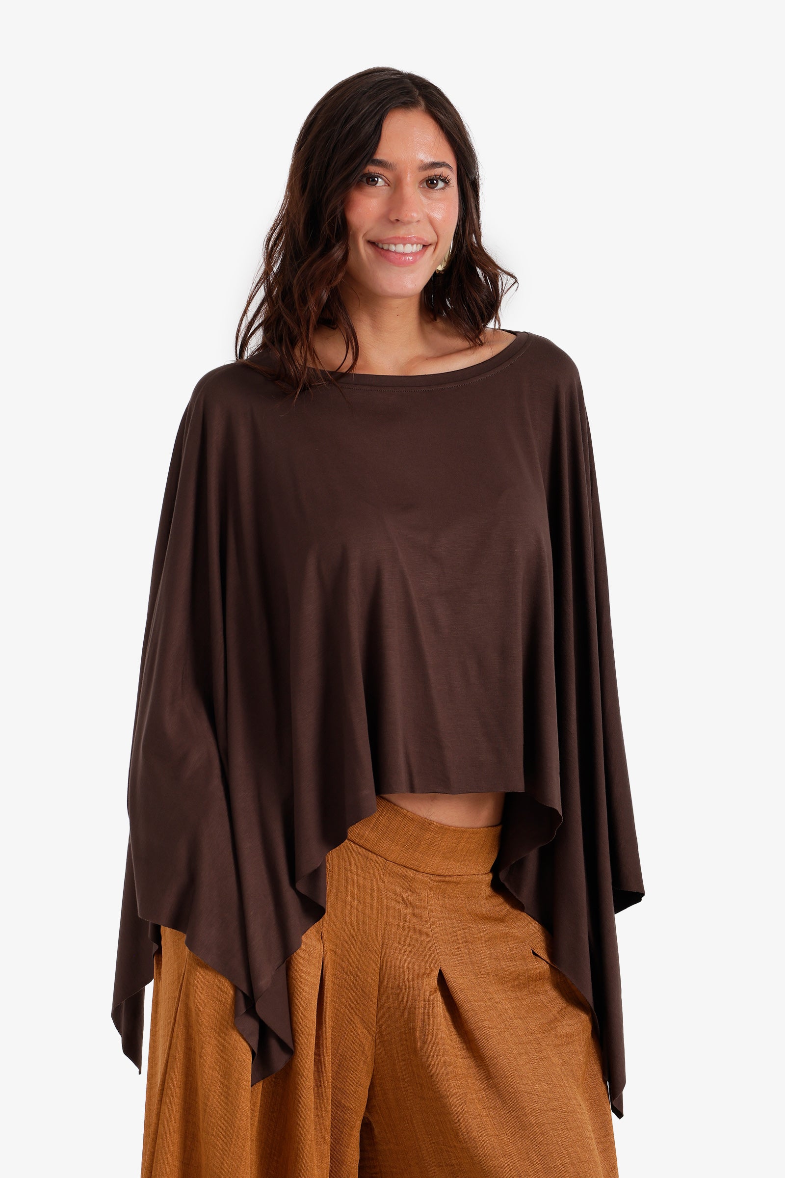 Flowy Asymmetrical Poncho