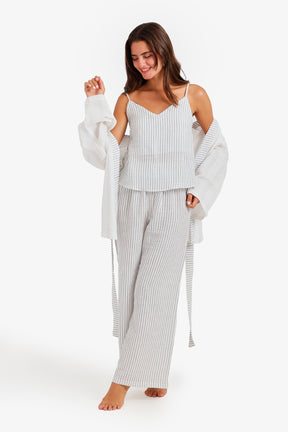 Pinstripe 3-Piece Pyjama Set