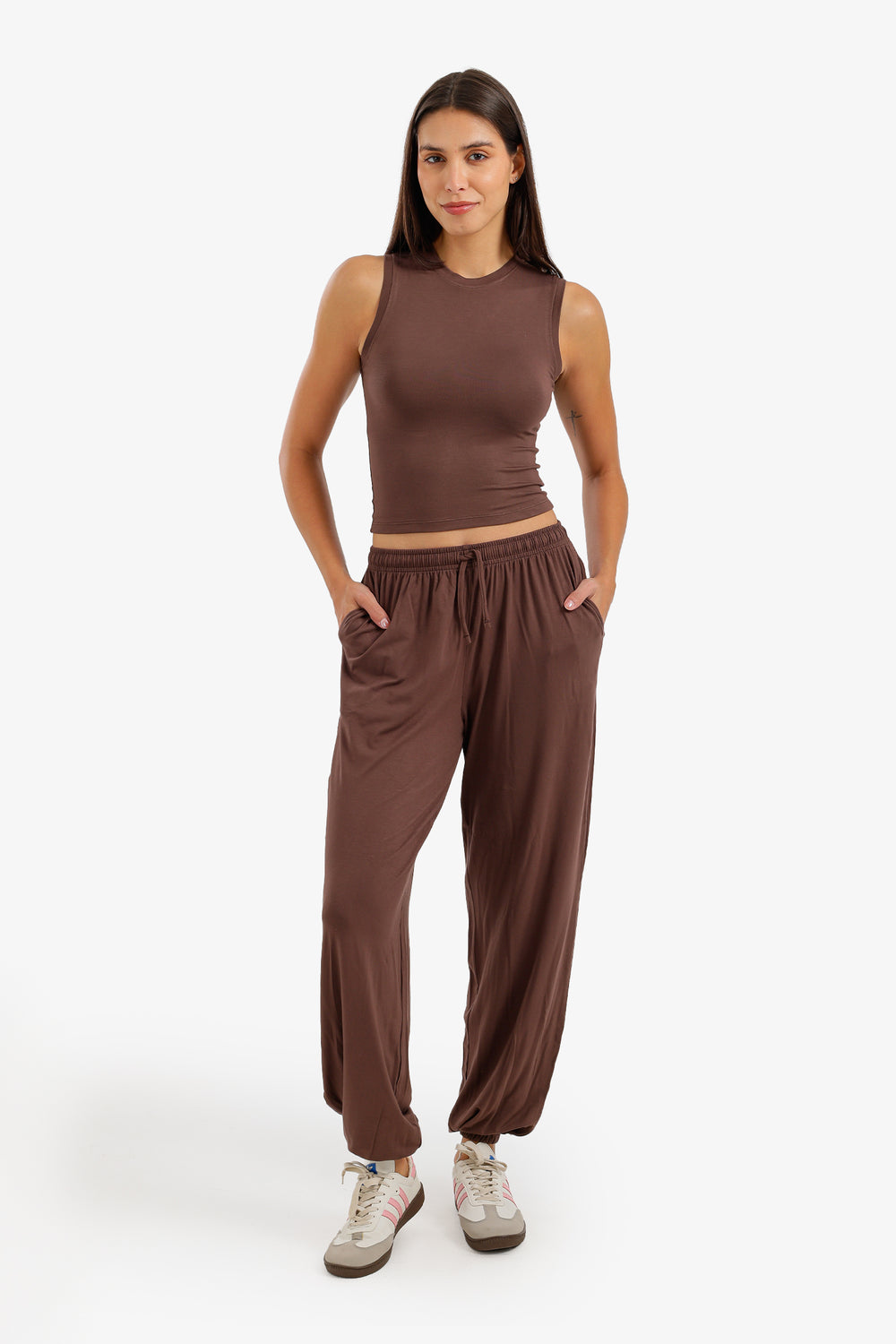 Carrot-Leg Lounge Pants