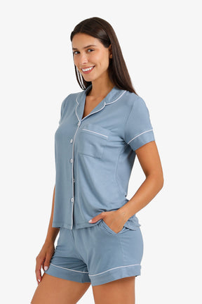 Piped Short Pyjama Set
