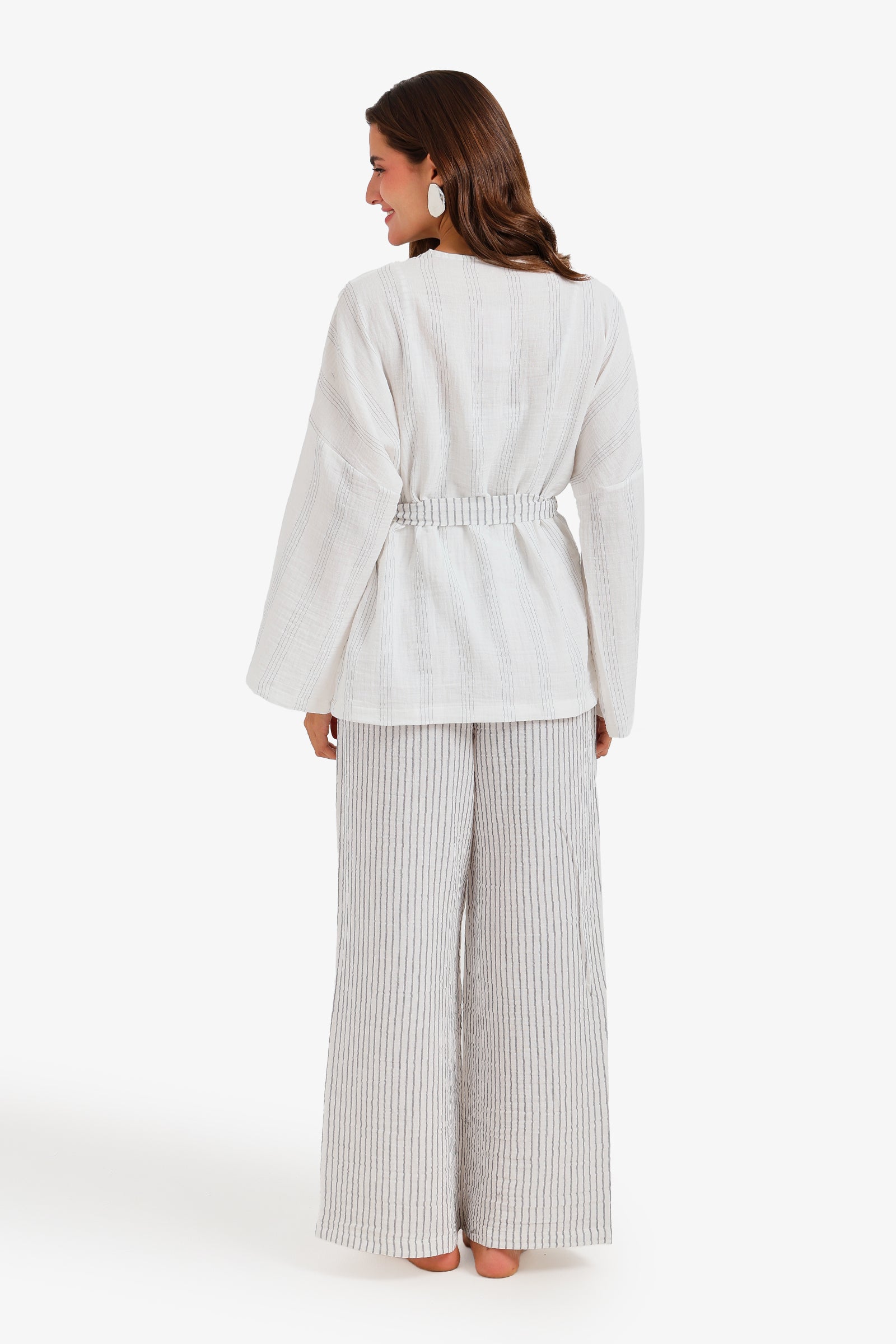 Pinstripe 3-Piece Pyjama Set