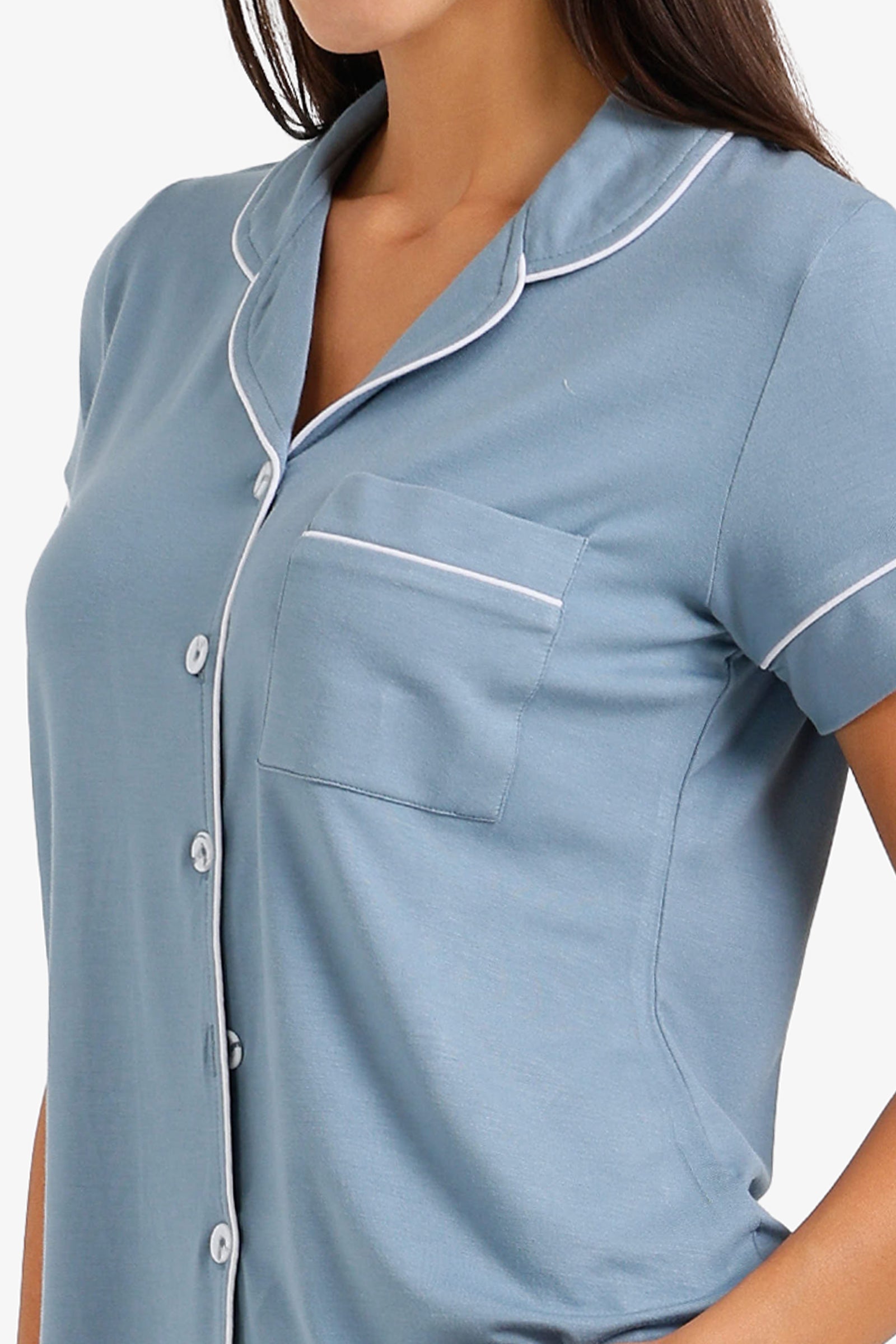 Piped Short Pyjama Set
