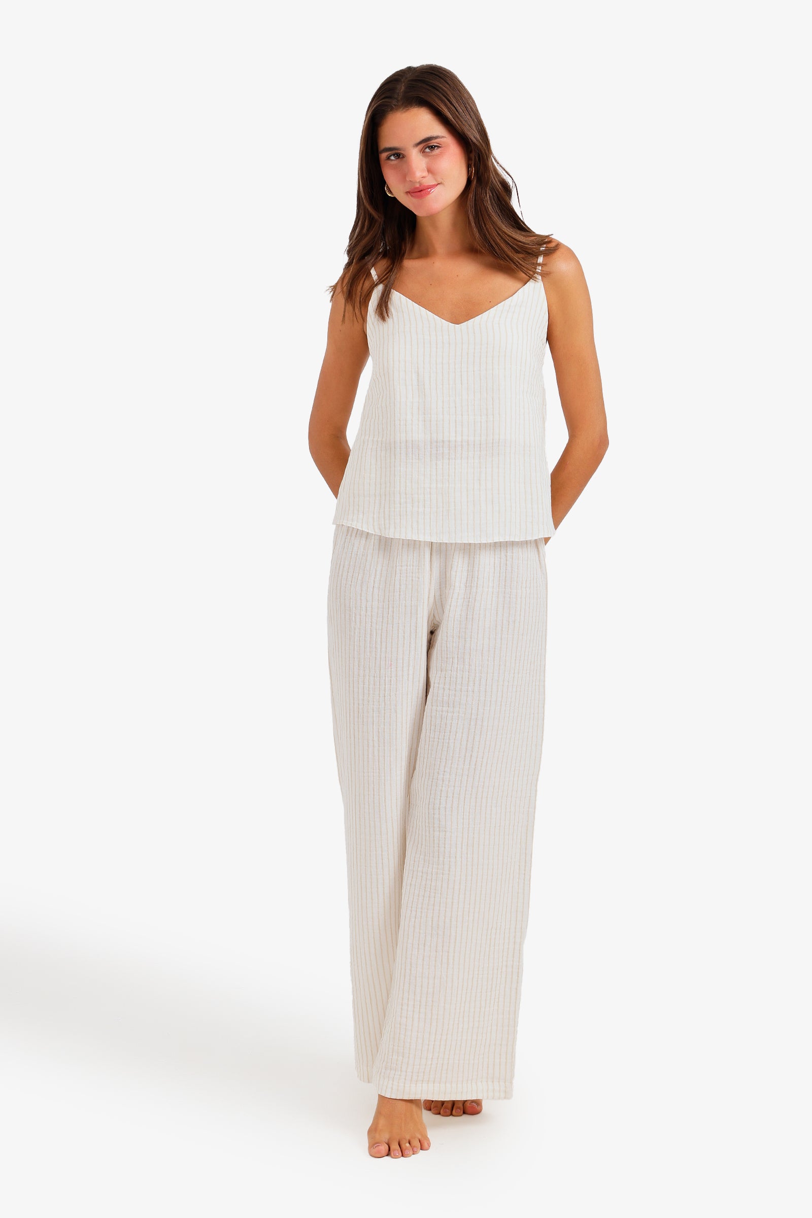 Pinstripe 3-Piece Pyjama Set