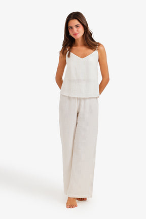 Pinstripe 3-Piece Pyjama Set
