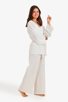 Pinstripe 3-Piece Pyjama Set