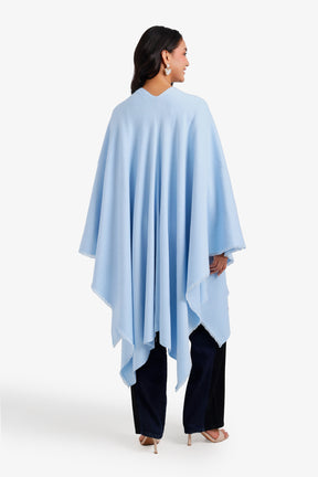 Fringed Open-Front Poncho