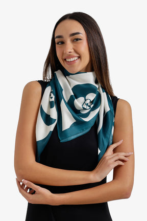 Floral Square Scarf