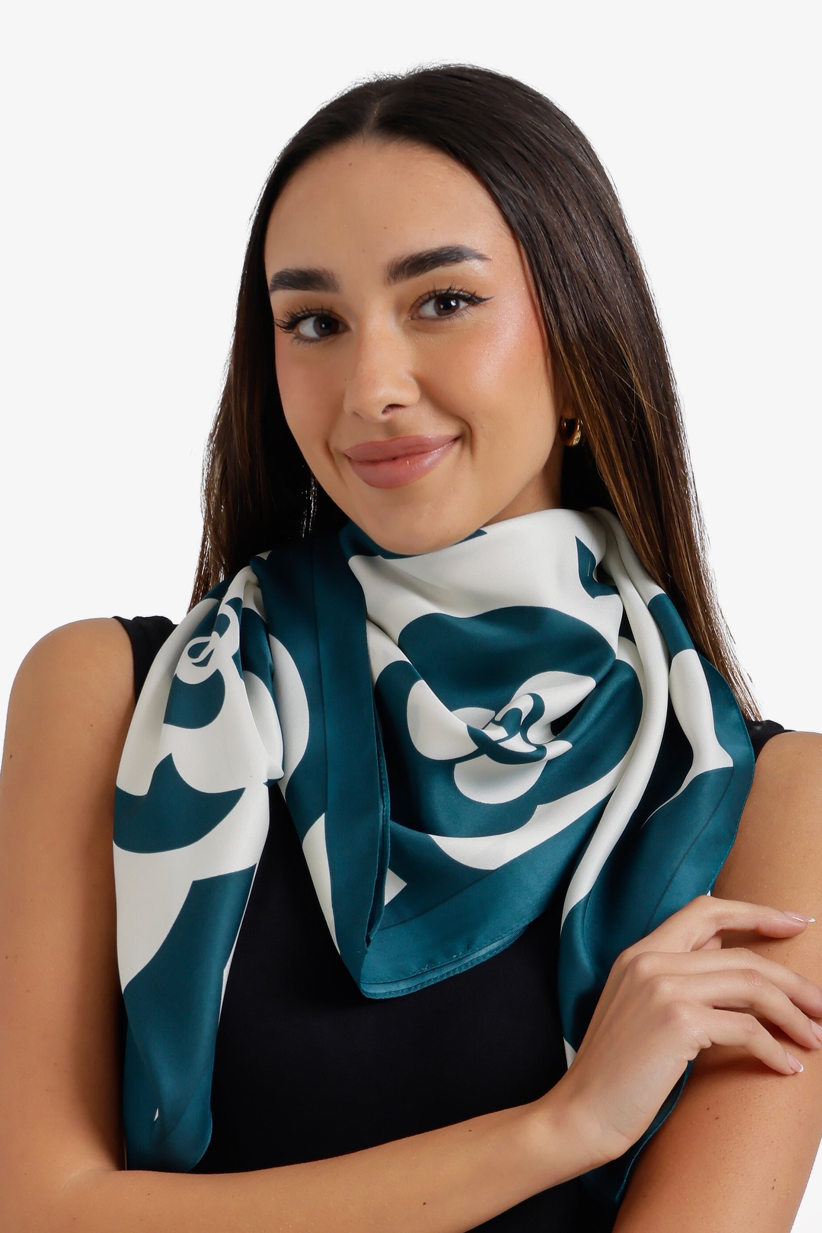 Floral Square Scarf