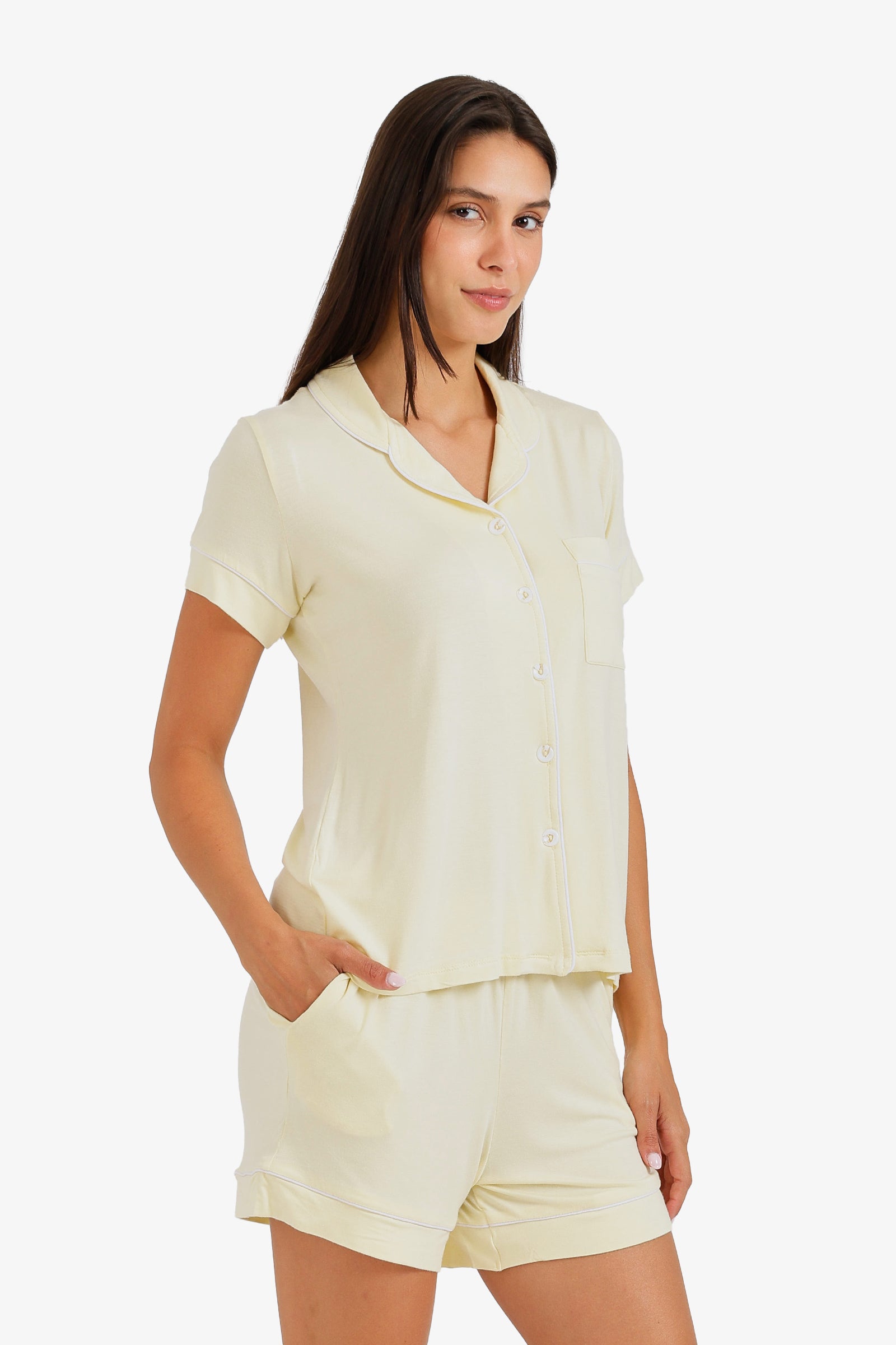 Piped Short Pyjama Set