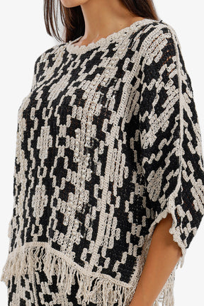 Geometric Crochet Beach Top