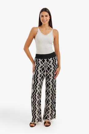 Geometric Crochet Beach Pants
