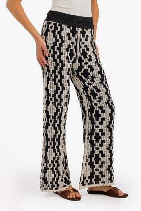 Geometric Crochet Beach Pants