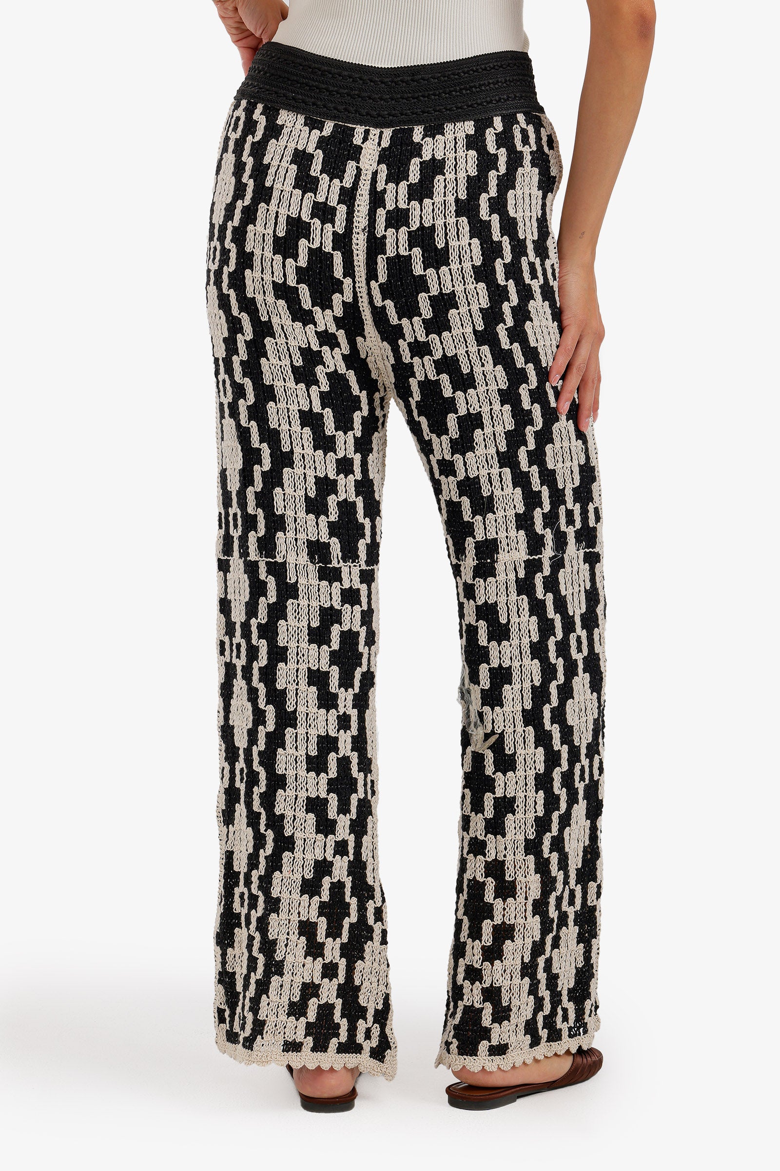 Geometric Crochet Beach Pants