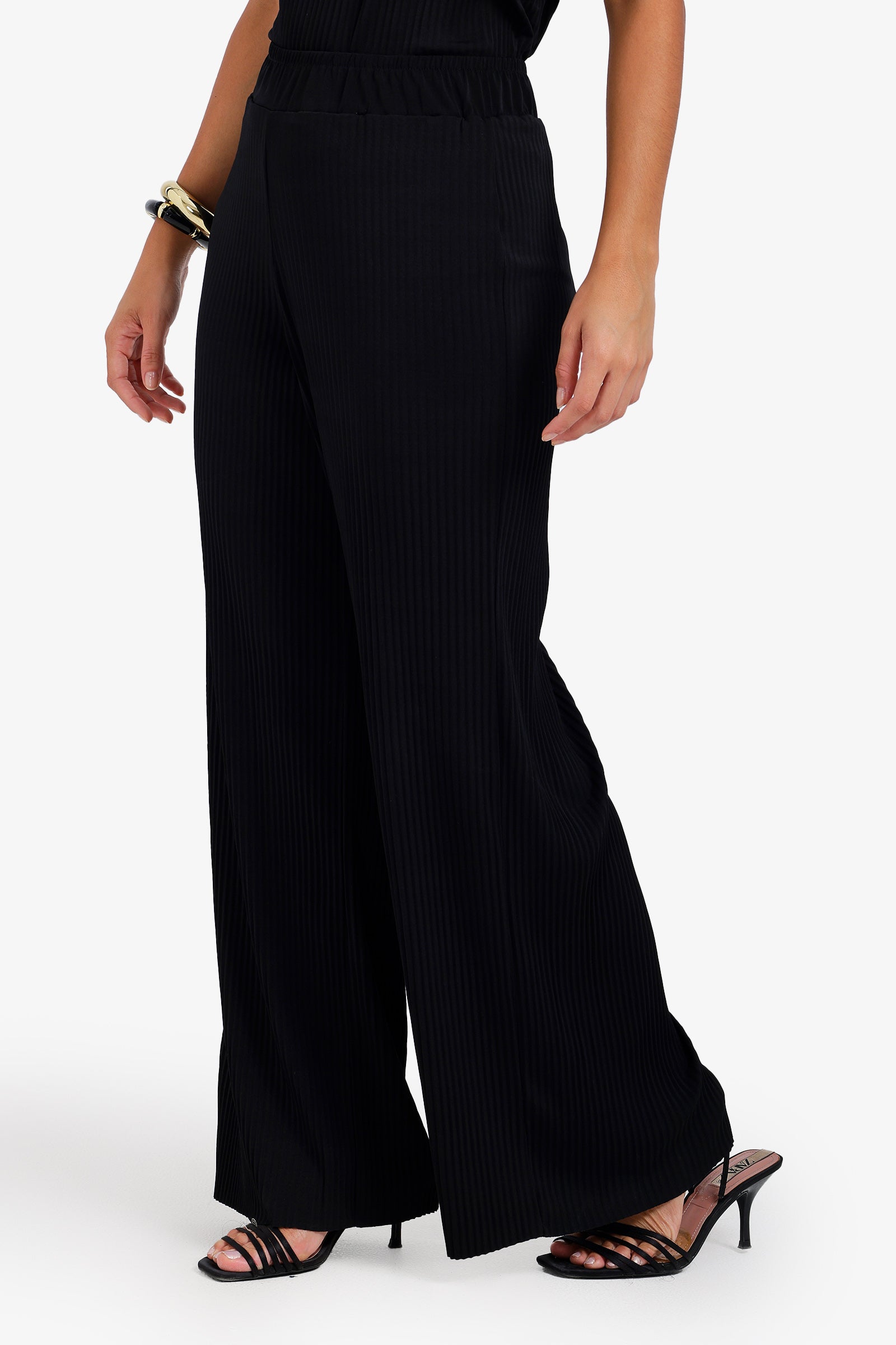 Ribbed Wide Leg Pants