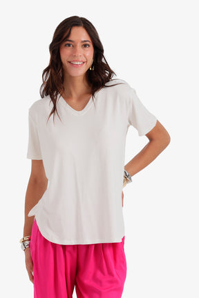Curved Hem T-Shirt