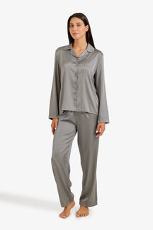 Satin Buttoned Pyjama Set