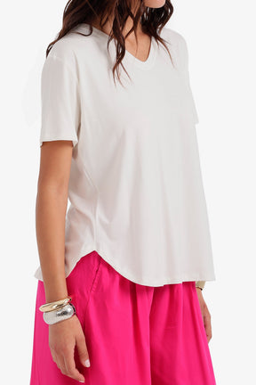 Curved Hem T-Shirt