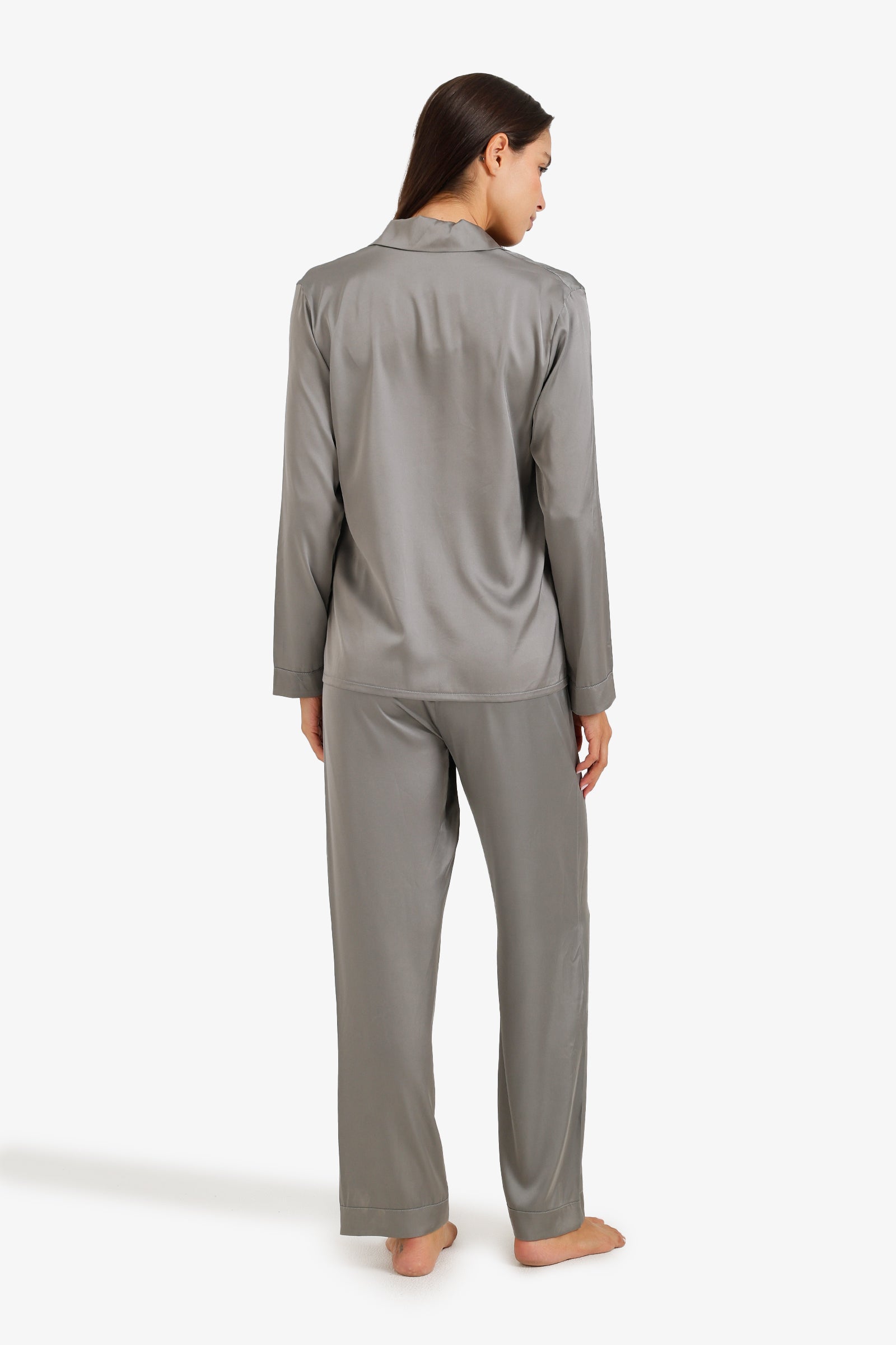 Satin Buttoned Pyjama Set