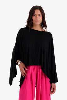 Flowy Asymmetrical Poncho