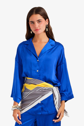 Geometric Abstract Print Scarf