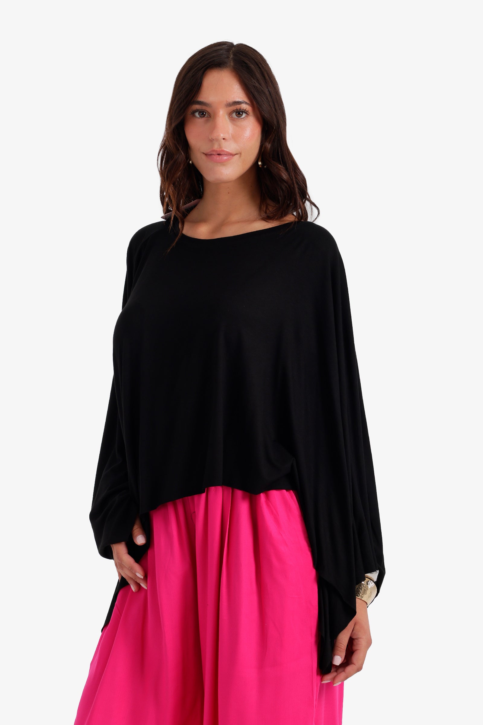 Flowy Asymmetrical Poncho
