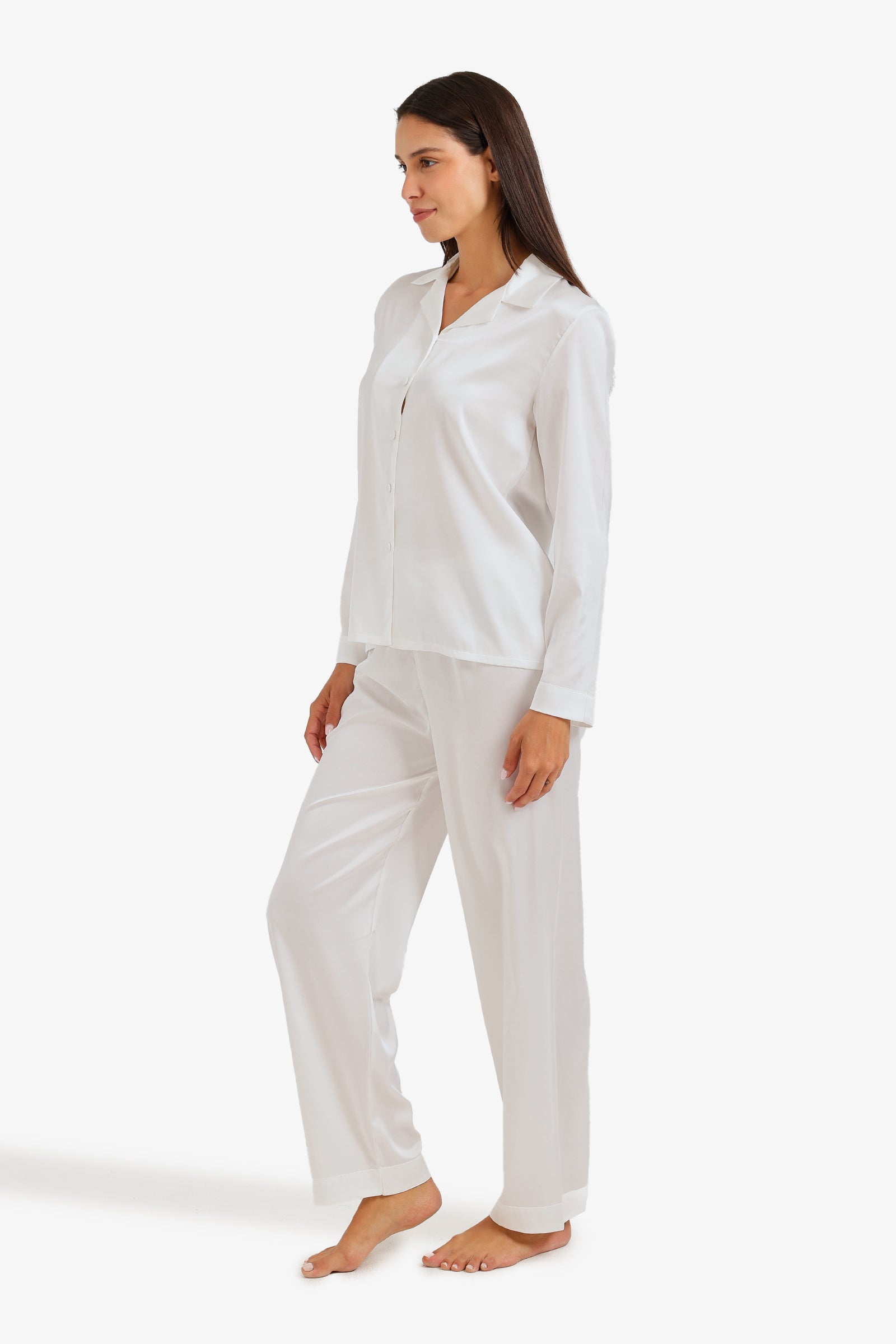 Satin Buttoned Pyjama Set