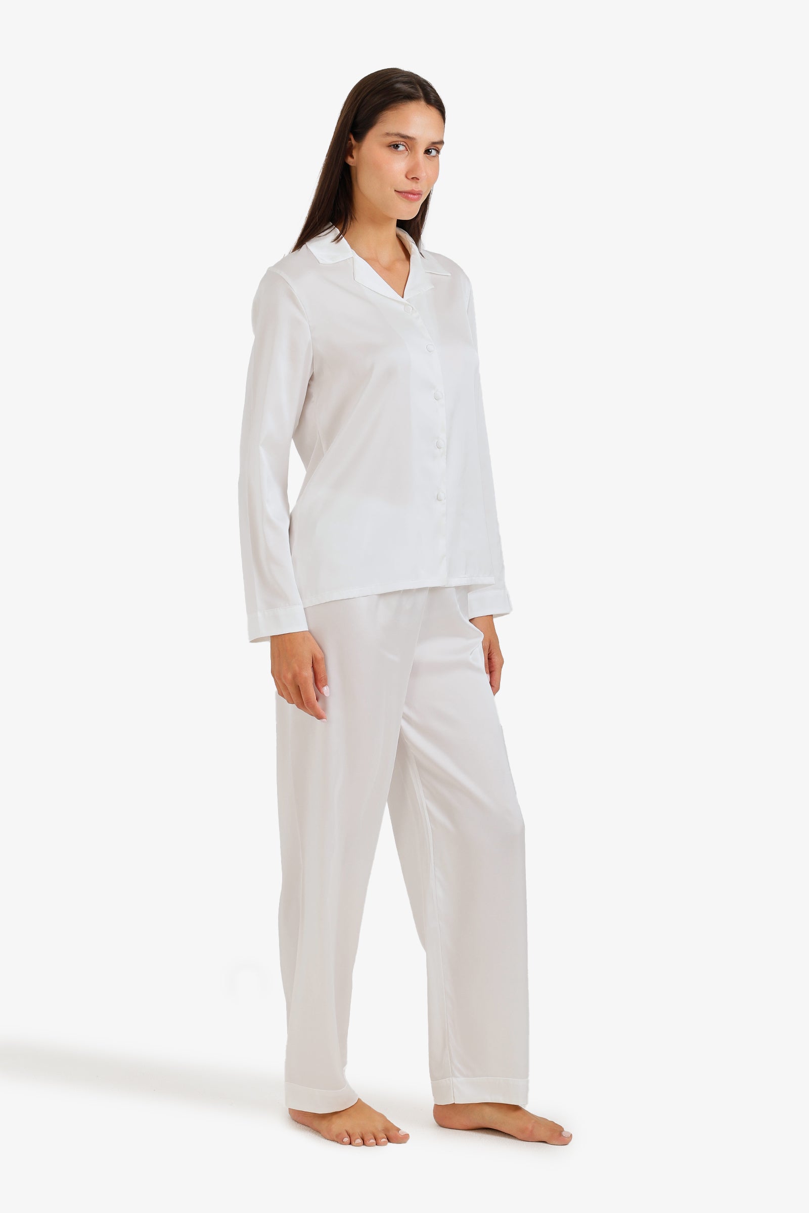 Satin Buttoned Pyjama Set