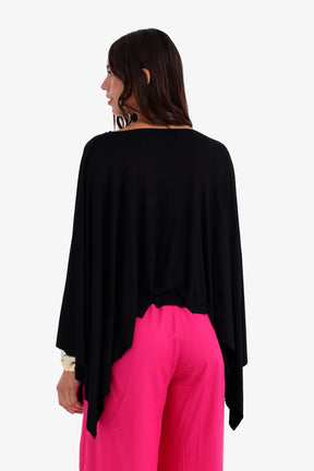 Flowy Asymmetrical Poncho
