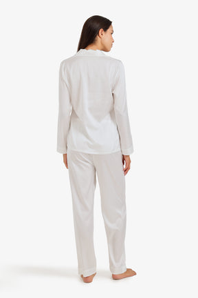 Satin Buttoned Pyjama Set