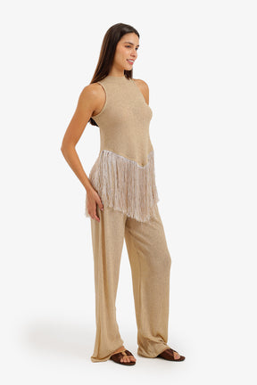 Fringed Perforated Beach Set