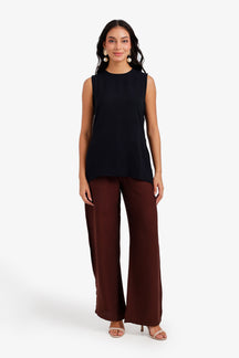 Textured Sleeveless Blouse