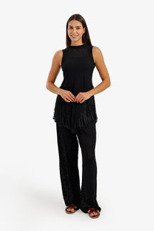 Fringed Perforated Beach Set