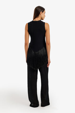 Fringed Perforated Beach Set