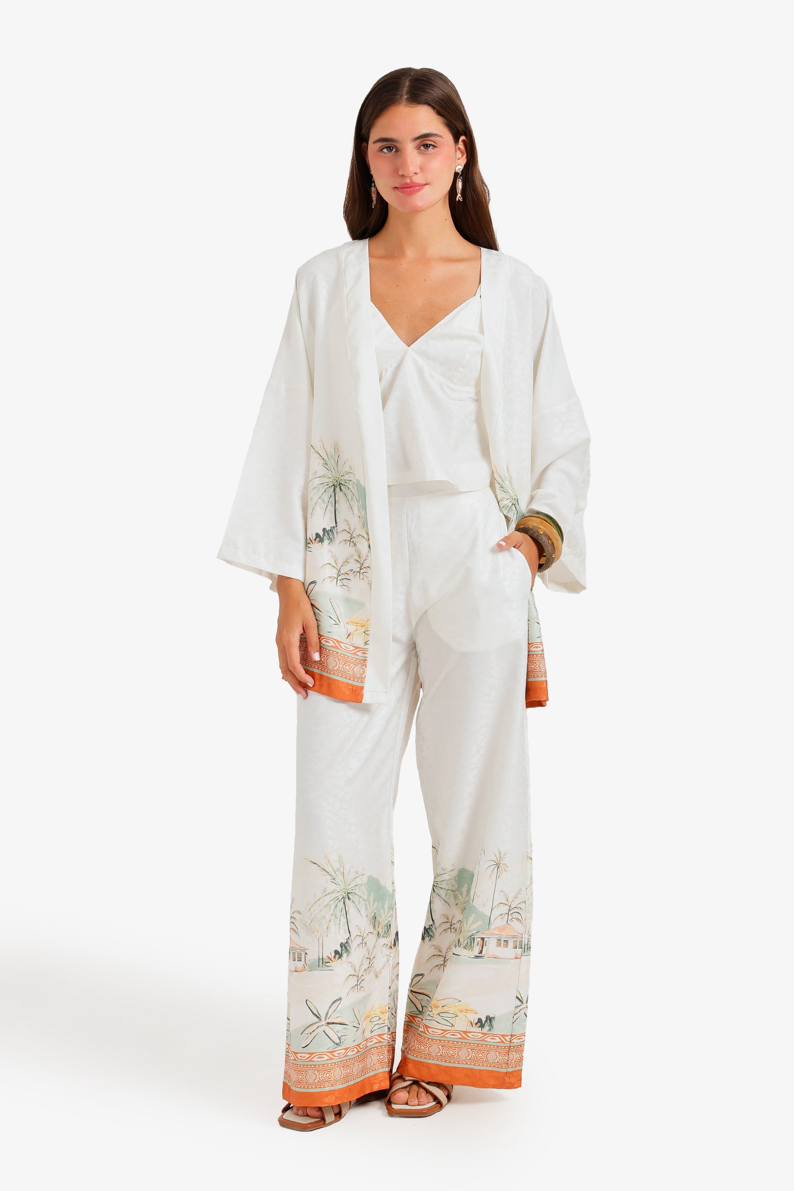 Satin Printed 3-Piece Set