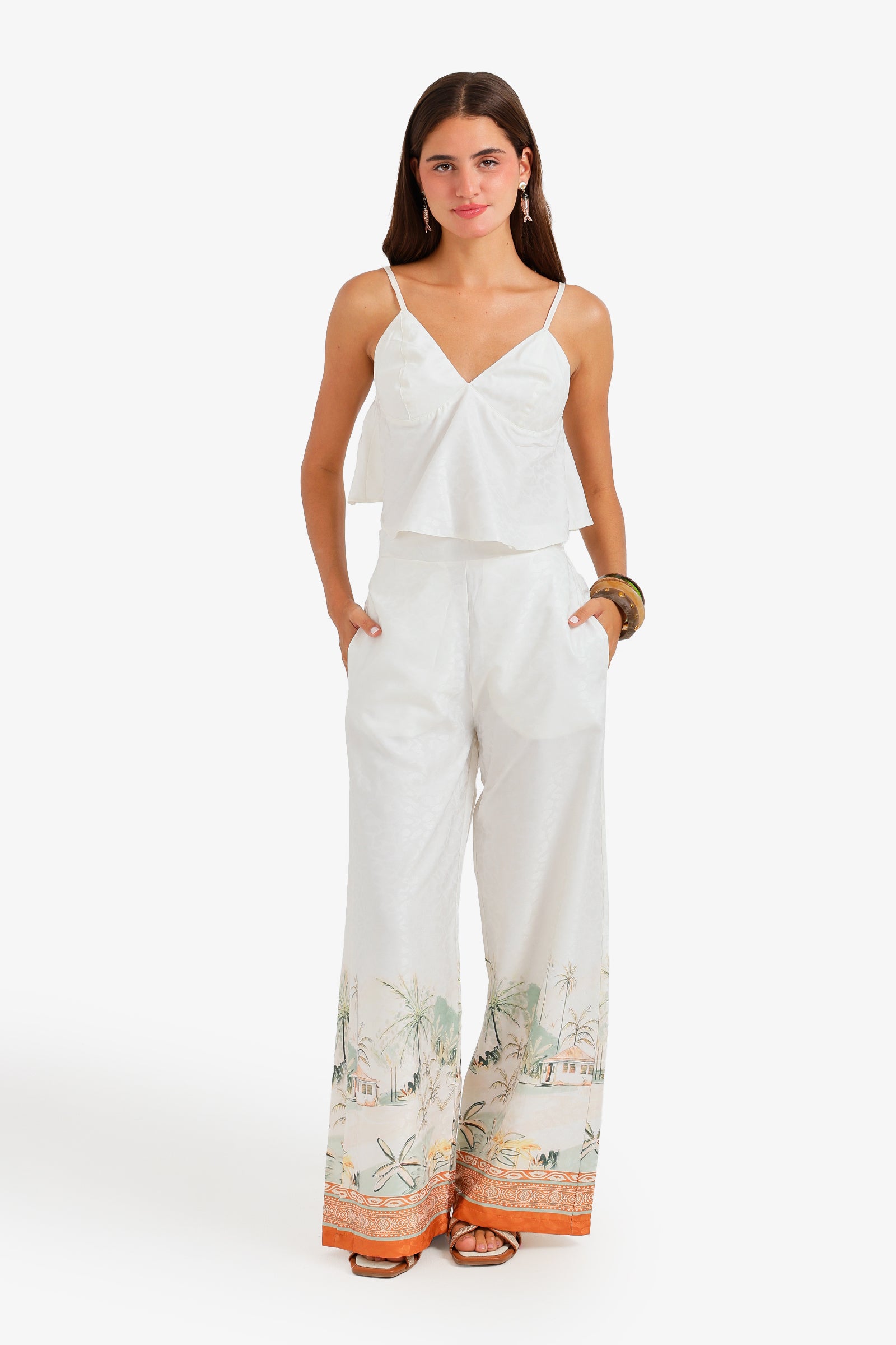 Satin Printed 3-Piece Set