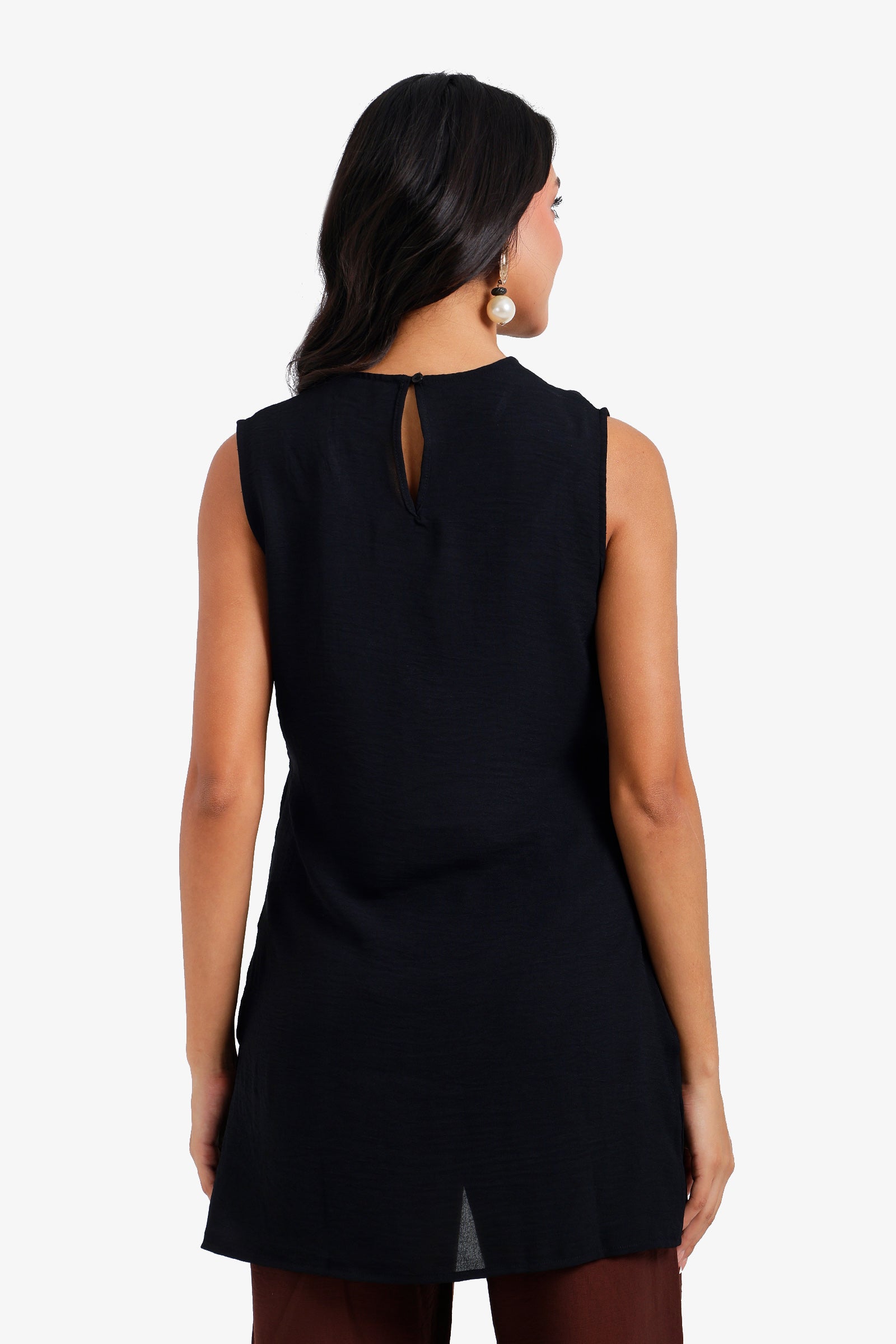 Keyhole Back Closure Blouse