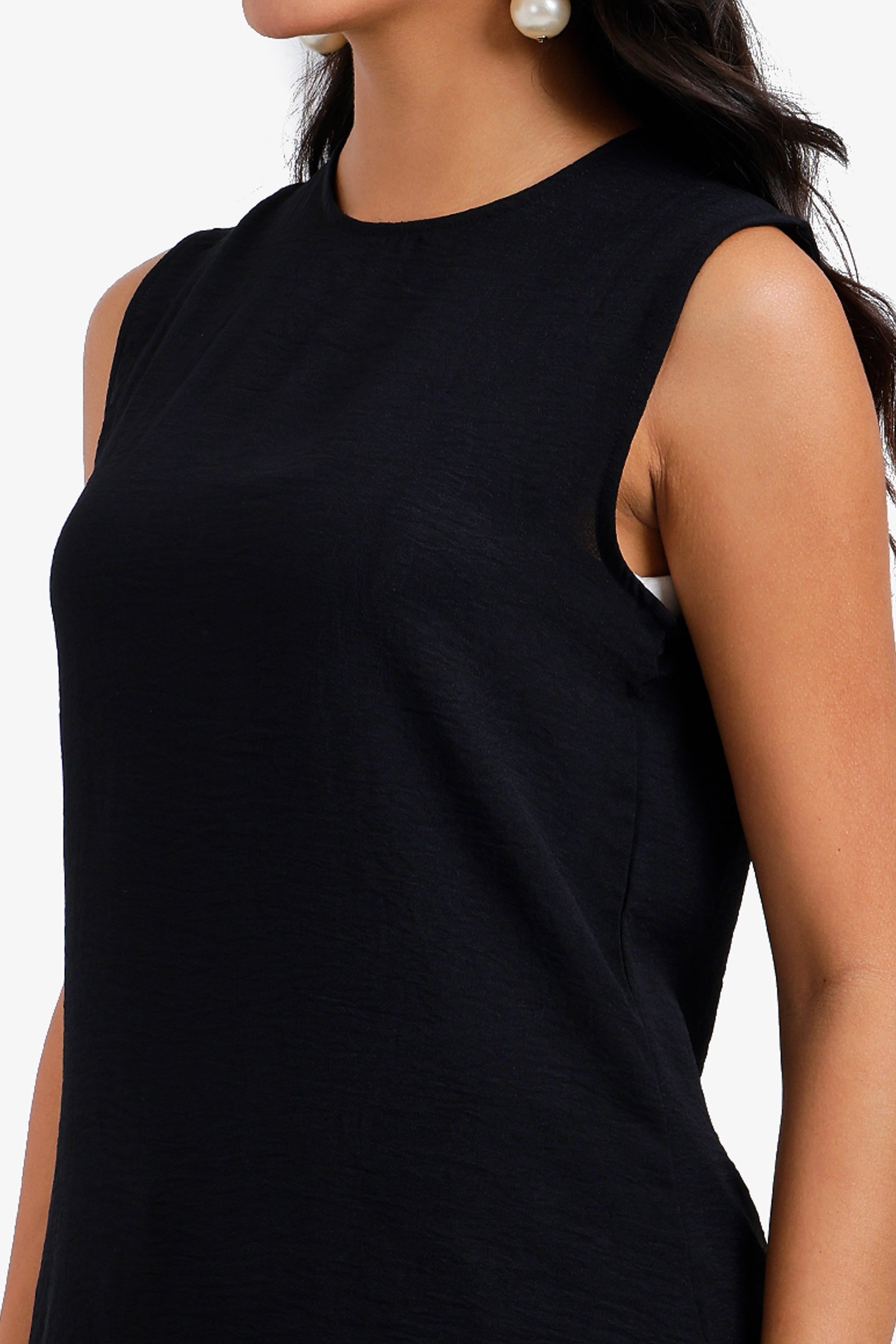 Keyhole Back Closure Blouse