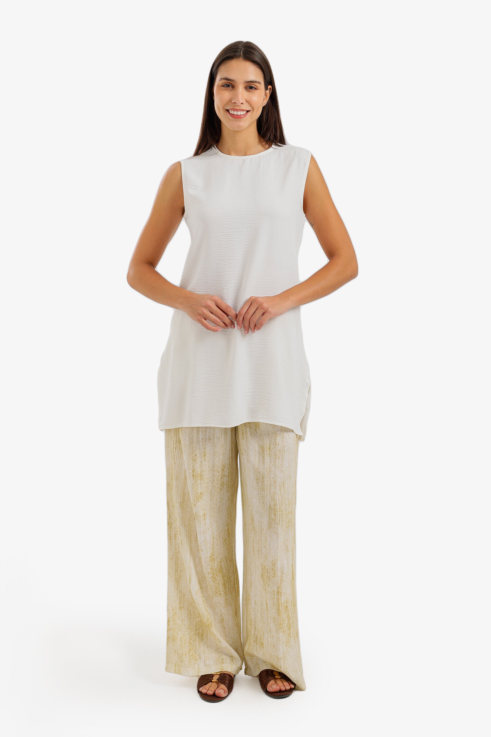 Sleeveless Oversized Blouse